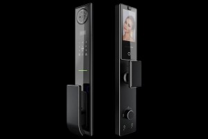 D12 Fully automatic 3D face recognition + 4.5-inch active intercom peephole fingerprint smart door lock