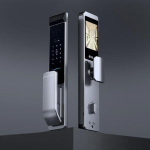 D6 Full-automatic 3D face recognition + 5.0-inch active intercom peephole dual camera fingerprint smart door lock