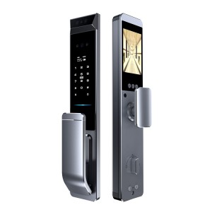 D6 Full-automatic 3D face recognition + 5.0-inch active intercom peephole dual camera fingerprint smart door lock