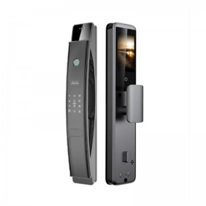 G16 Fully automatic 3D face recognition  4.5-inch active intercom peephole fingerprint smart door lock