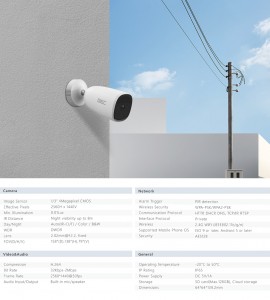 Smart Wireless Battery Bullet Camera