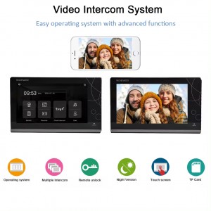 7 Inch Video Intercom Doorbell Camera Tuya Smart APP Door Phone Entry System Night Vision for Villa Home Security