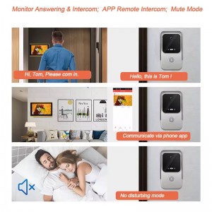 IP Intercoms System 10 Inch Display Monitor Tuya Smart APP Remote RFIC Access Video Door Phone Villa Apartment Doorbell Camera