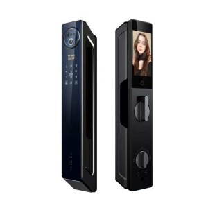 D22 Fully automatic 3D face recognition and palm vein active intercom visual peephole three-camera dual-electric smart door lock