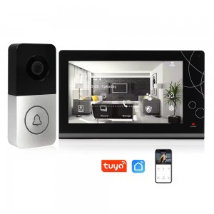 High quality WiFi camera doorbell with power adapter RJ45 Cat 5 built-in Tuya smart video door intercom system